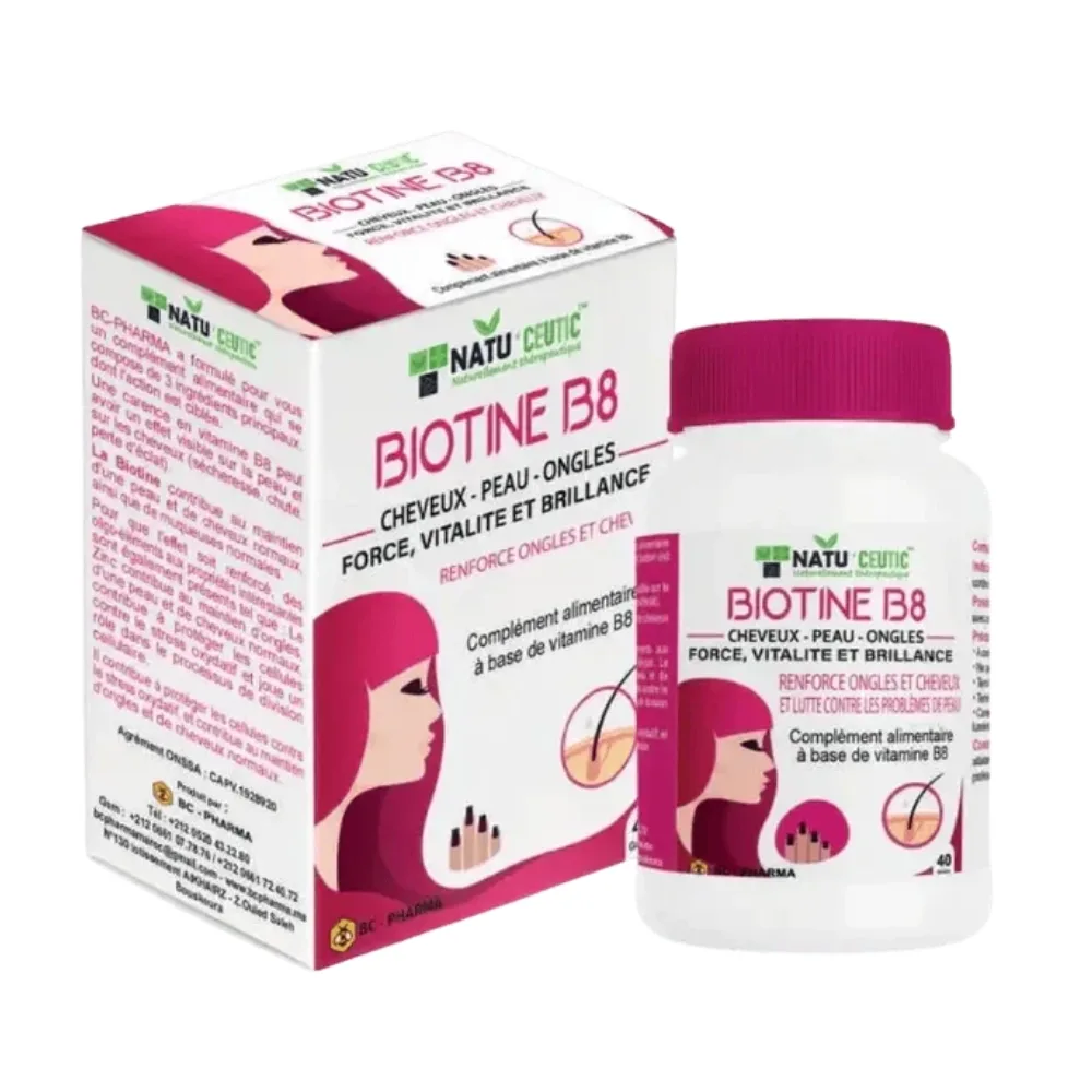 BC PHARMA BIOTINE B8 CHEVEUX-PEAU-ONGLES 40GLL