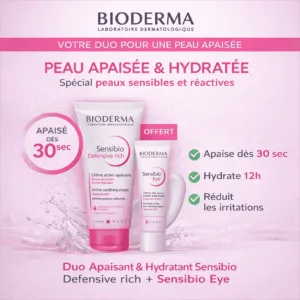 BIODERMA COFFRET SENSIBIO DEFENSIVE RICH+SENSIBIO EYE