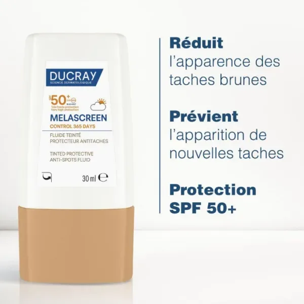 DUCRAY MELASCREEN CONTROL 365 DAYS FLUIDE TEINTE SPF50+ 30ML
