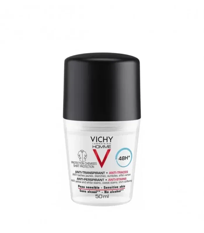 VICHY DEO 48H HOMME ANTI TRANSPARANT ANTI TRACES