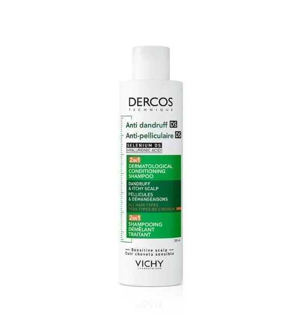 VICHY DERCOS SHAMP ANTI-PELLICULAIRE DS 2 EN 1 200ML
