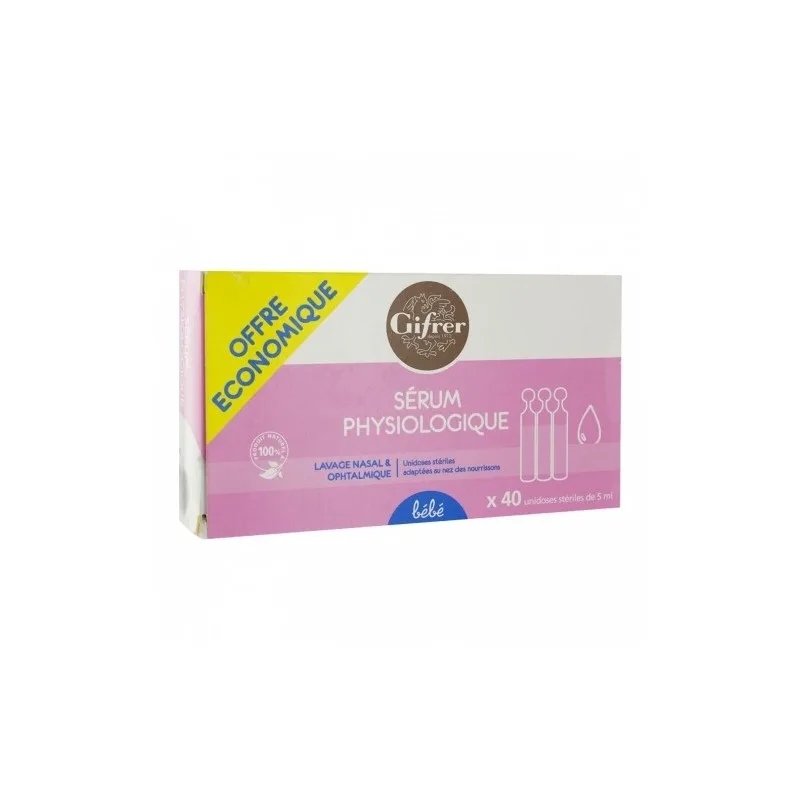 GIFRER SERUM PHYSIO BTE *40