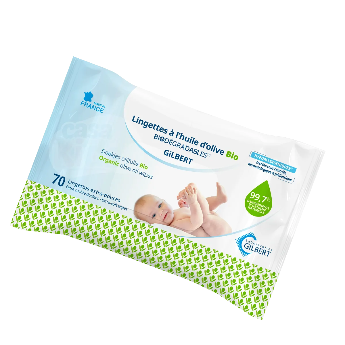 GILBERT LINGETTES A L HUILE D OLIVE BIO EXTRA DOUCE