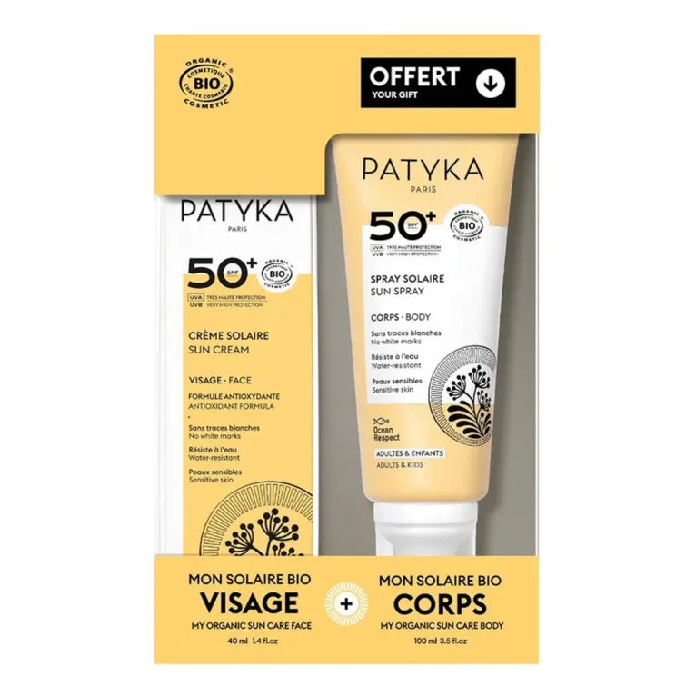PATYKA COOFRET CREME SOALIRE SPF 50 + LAIT SOLAIRE SPF 50
