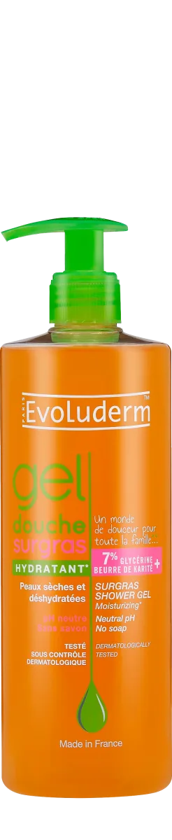EVOLUDERM GEL DOUCHE SURGRAS HYDRATANT 500ML