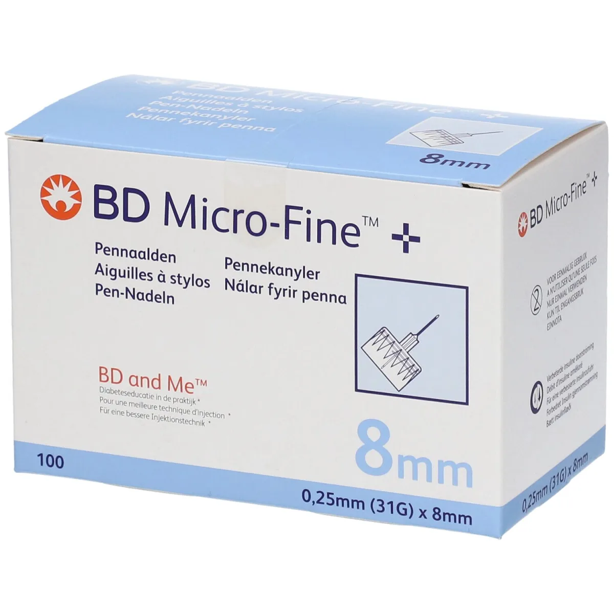 BD MICRO FINE  8 MM