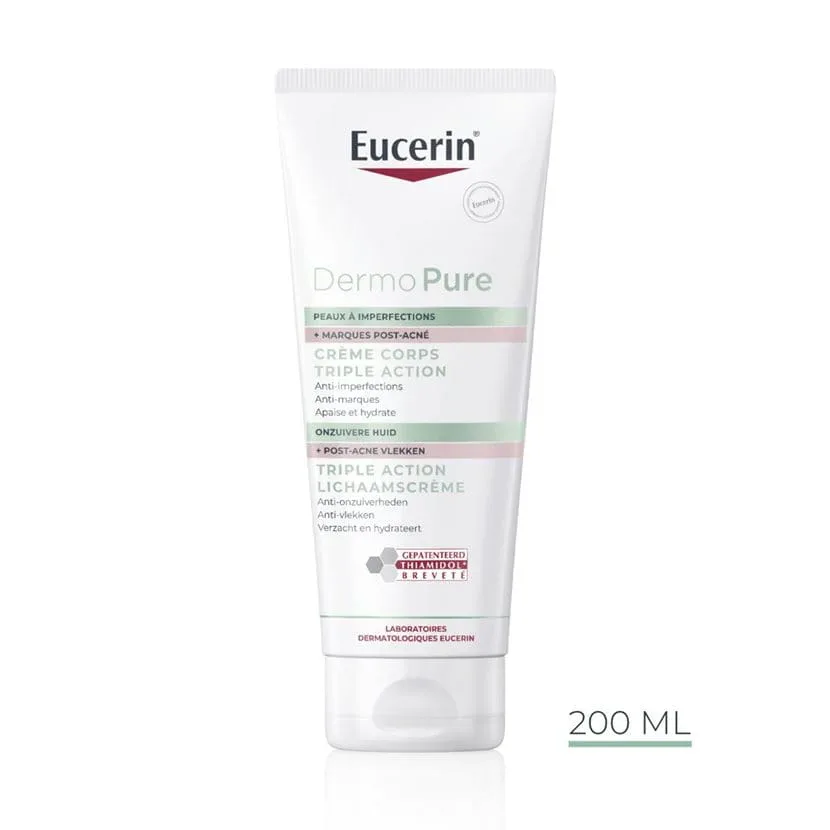 EUCERIN DERMOPURE CREME CORPS TRIPLE ACTION 200ML