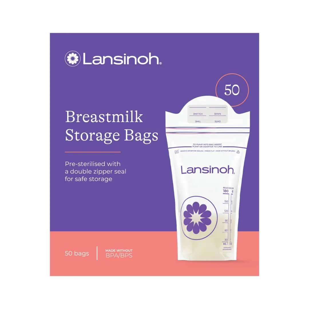 LANSINOH SACHET DE CONSERVATION DE LAIT 50 UNITE