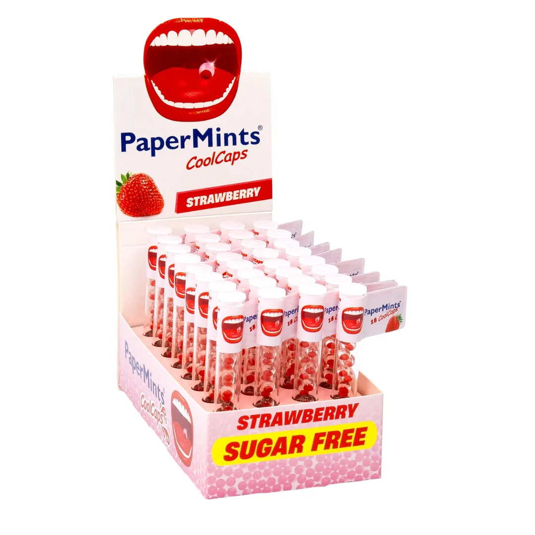 PAPERMINTS COOL CAPS FRAISE 18 UNITE