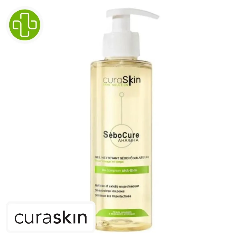 CURASKIN SEBOCURE GEL NET AHA/BHA PEAUX GRASS 200ML