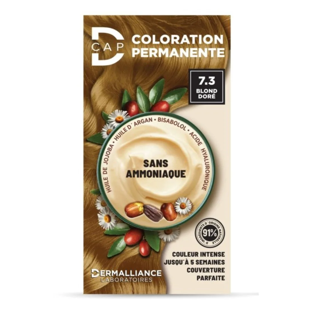 D-CAP COLORATION PERMANENTE 7.3 BLOND DORE