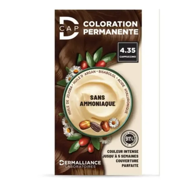 D-CAP COLORATION PERMANANTE  4.35 CAPPUCINO