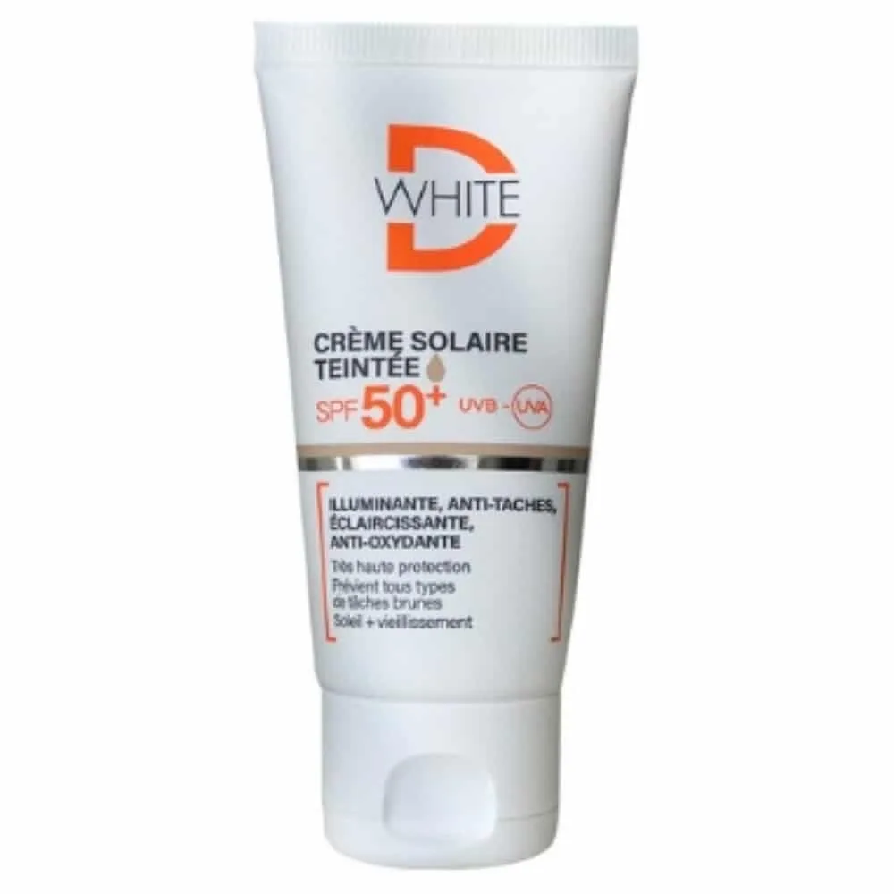 D WHITE CREME SOLAIRE TEINTE  MEDUIM 50*