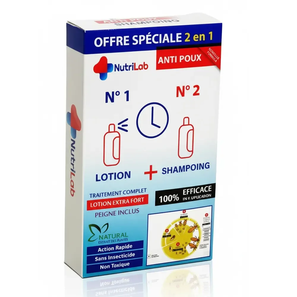 NUTRILAB PACK ANTI POUX AVEC BROSSAGE