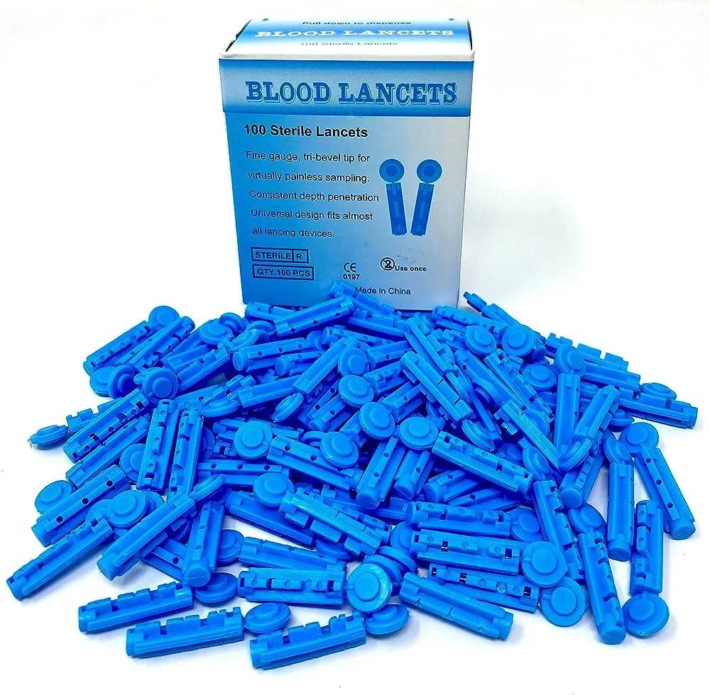LANCETTE CLEVER CHEK BLEU/100