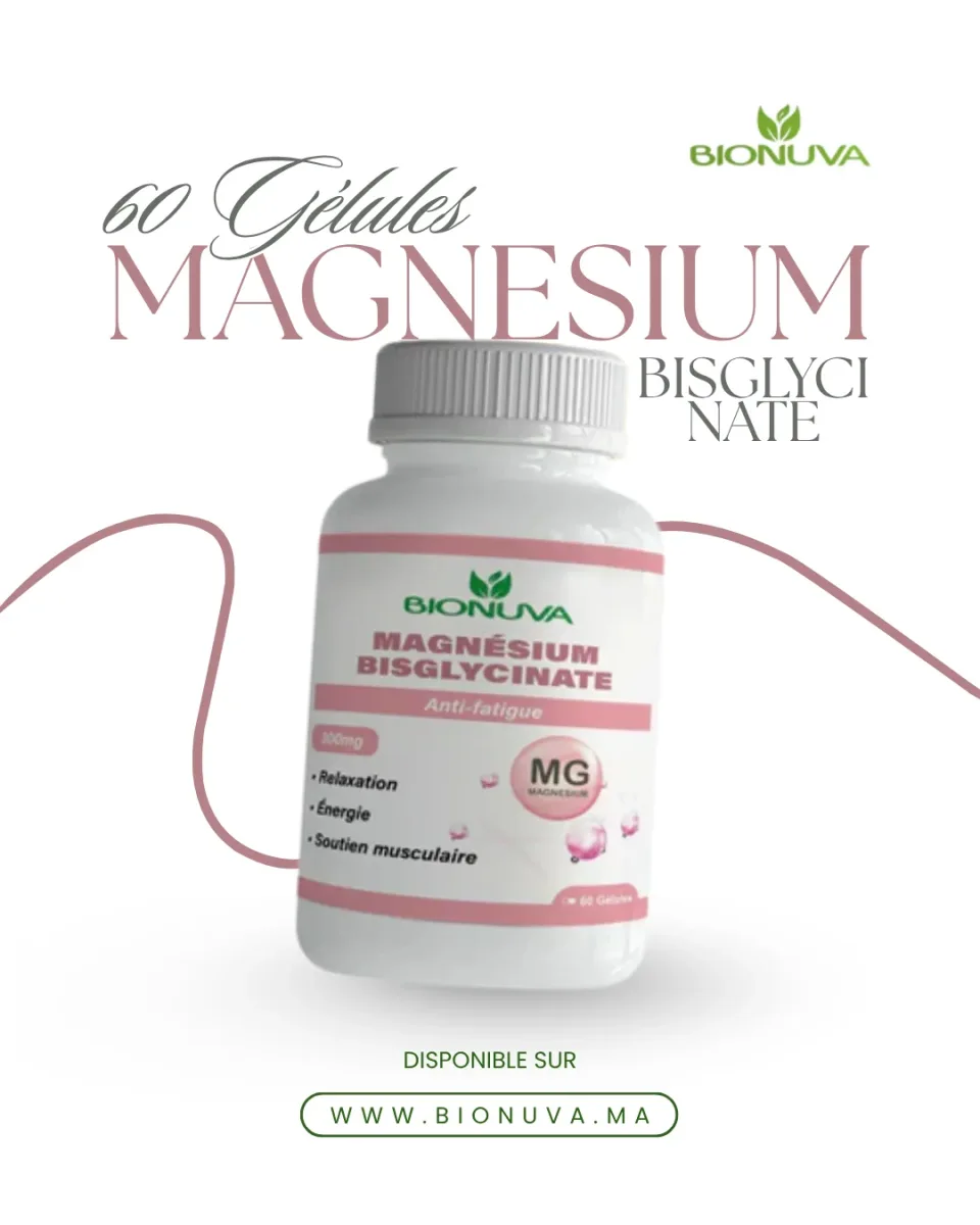 BIONUVA MAGNESIUM BISGLYCINATE 300MG 60GELULES