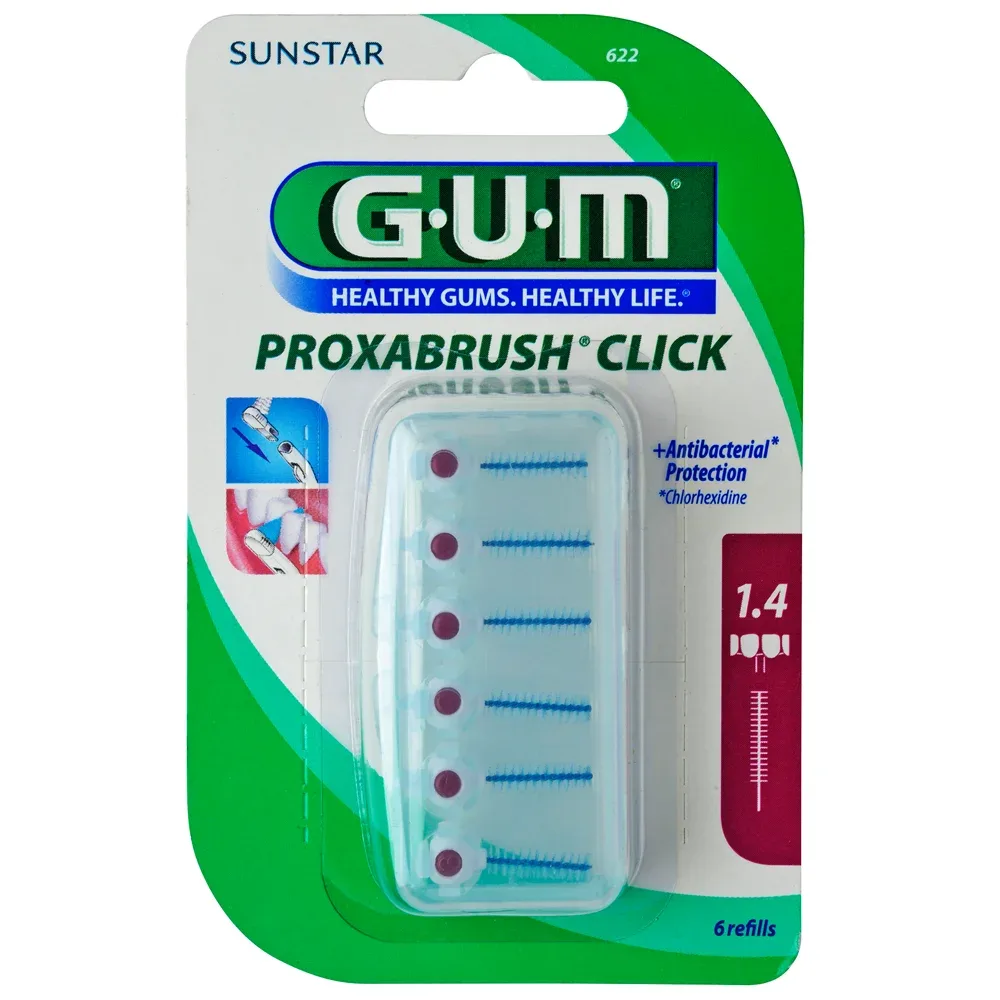 GUM 622 RECHARGE BROSS FINES PAR ÀLA CHLORHEXIDINE