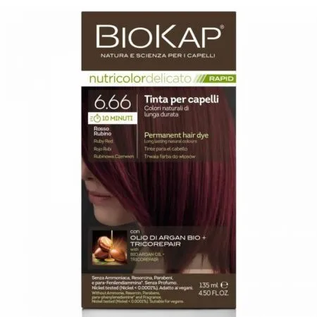 BIOKAP NUTRICOLOR RAPID 6.66  135ML