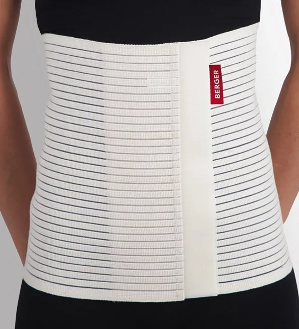 BERGER CEINTURE ABDOMINAL NOIRE AVEC ATTELLE T/S 402