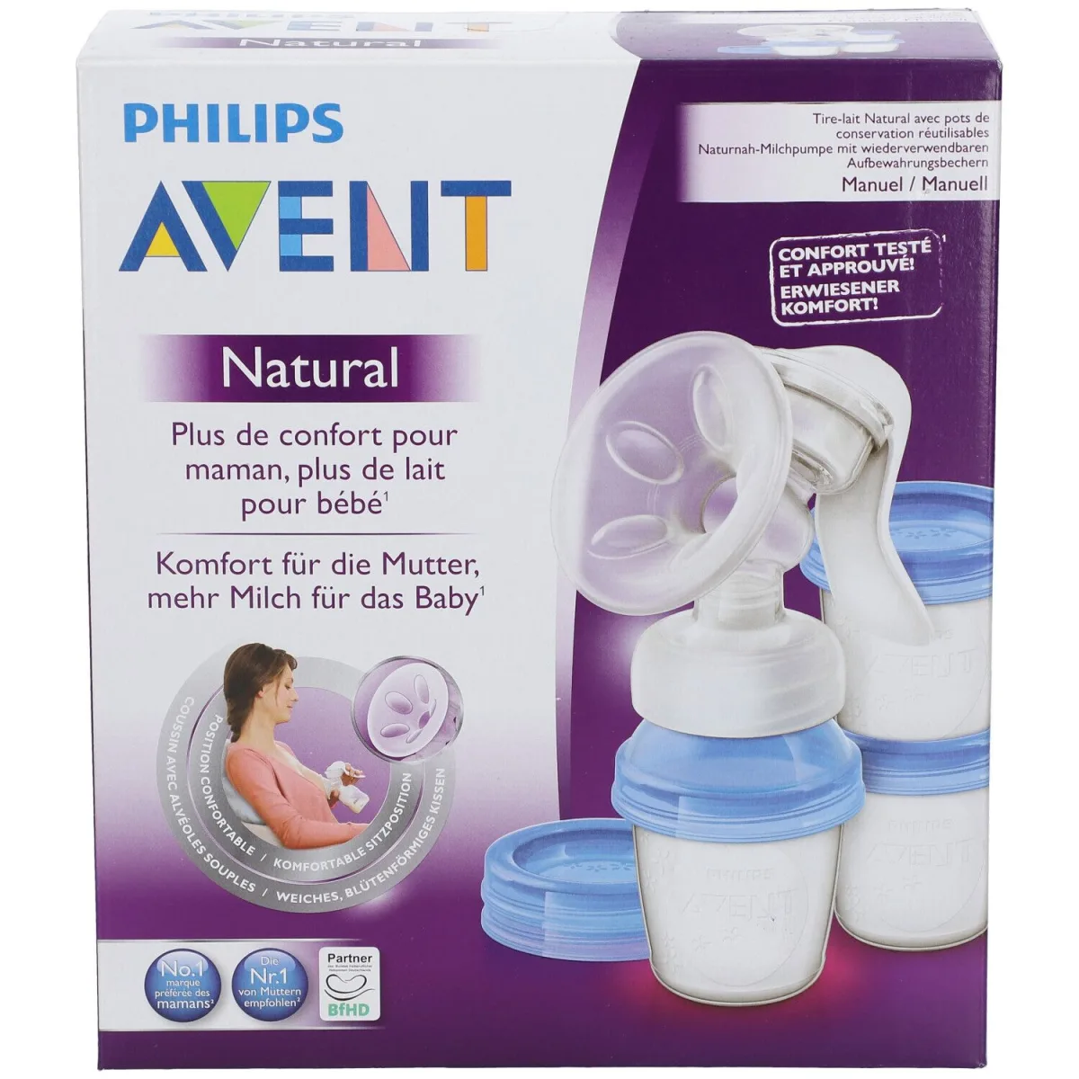 AVENT TIRE LAIT MANUEL NATURAL