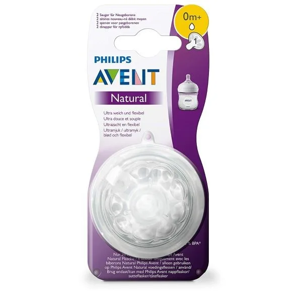 AVENT TETINE NATURAL 0M+ SCF041/27