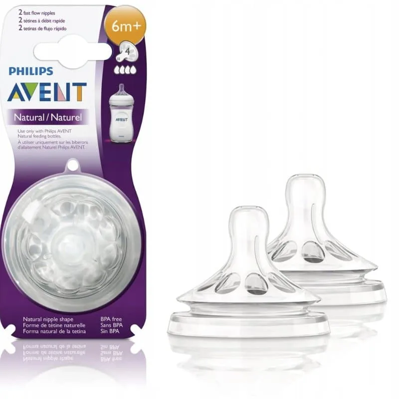 AVENT TETINE NATURAL 6+/SCF046/27