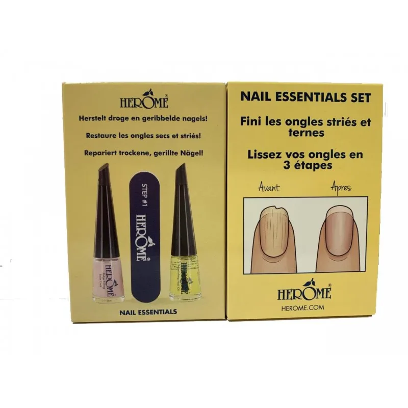 HEROME KIT ESSENTIALS ONGLES STRIES ET TERNES