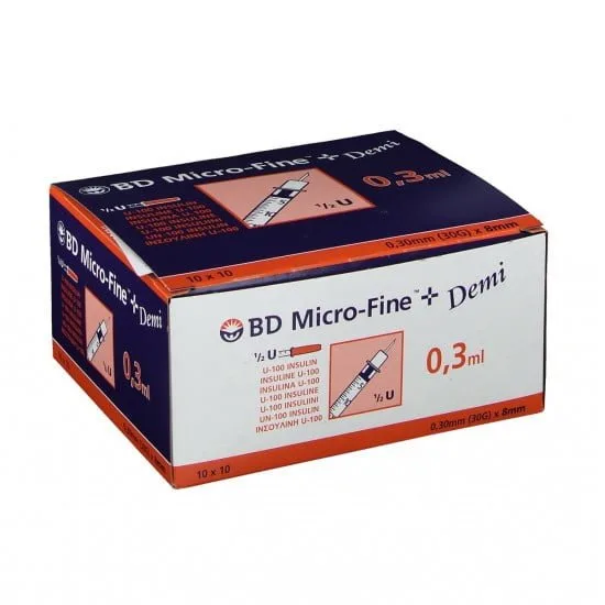 BD SERINGES 0.3ML MICRO FINE PLUS