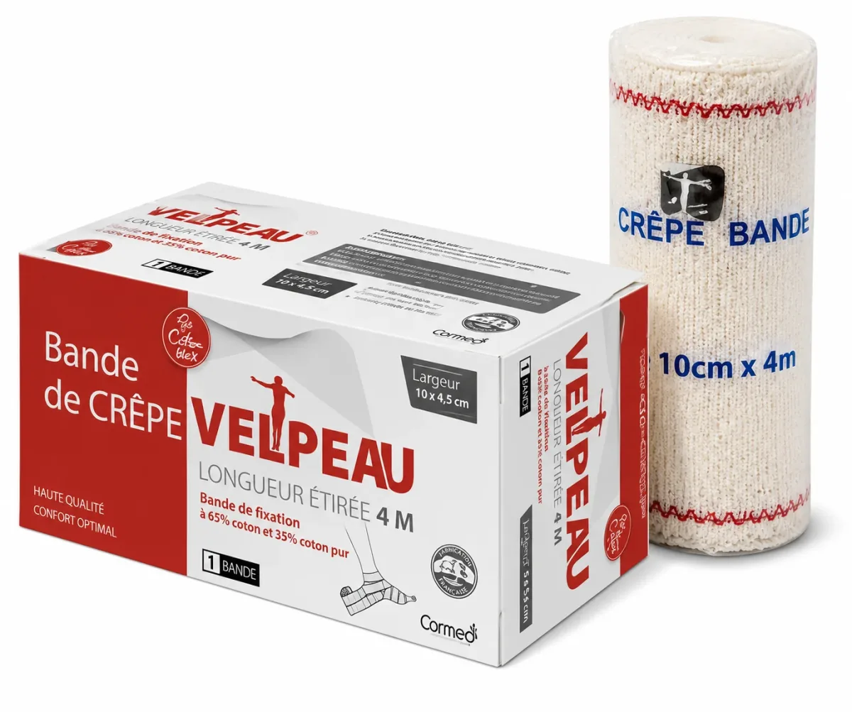 BANDE DE CREPE VELPEAU BLEU 9 A 10CM
