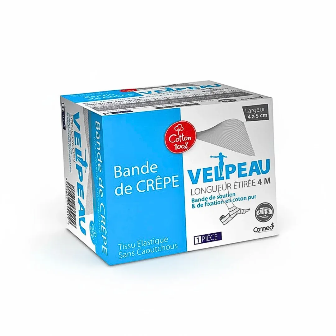 BANDE DE CREPE VELPEAU BLEU 18A20CM