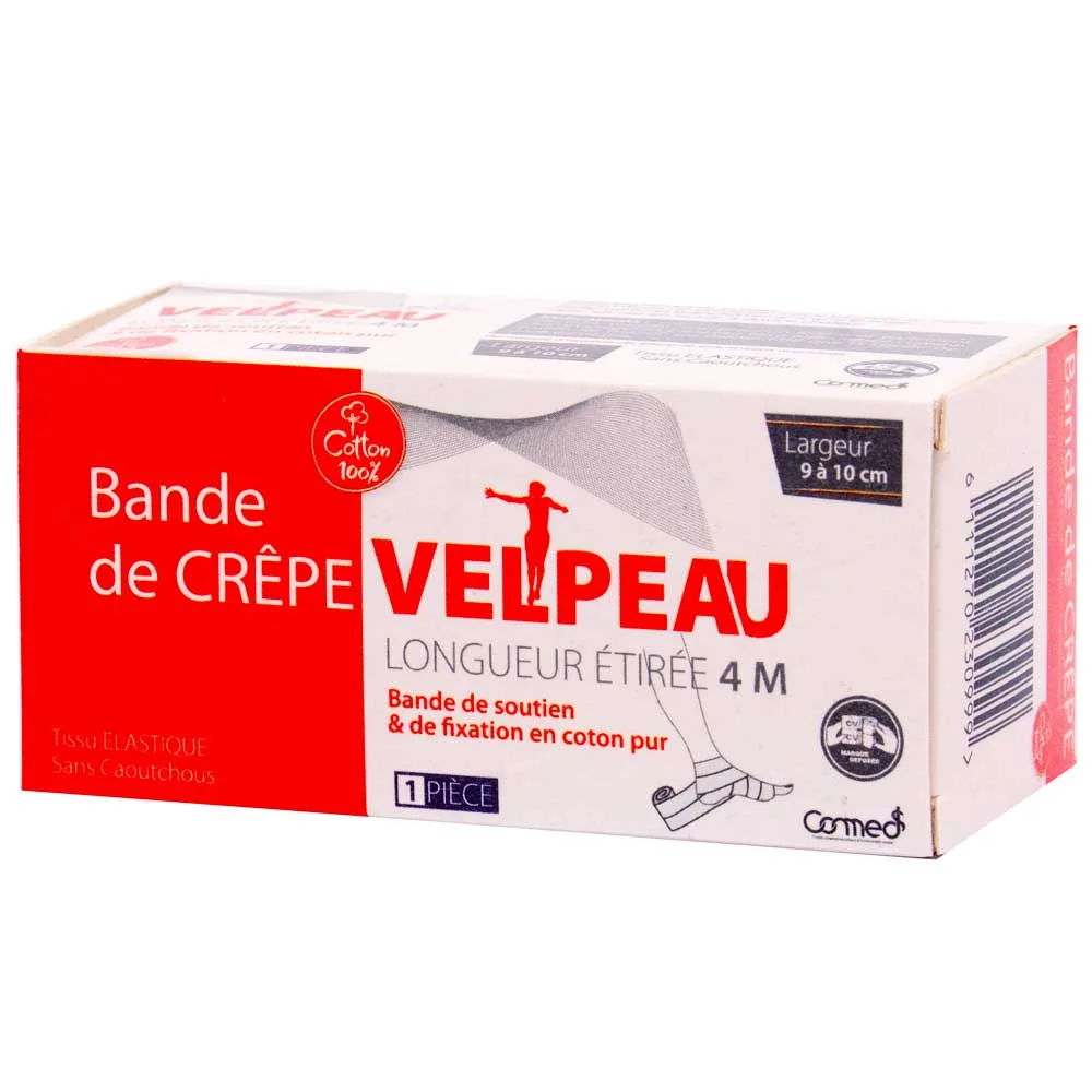 BANDE DE CREPE VELPEAU ROUGE 14A15CM