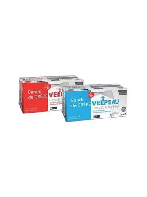 BANDE DE CREPE VELPEAU ROUGE 9A10CM