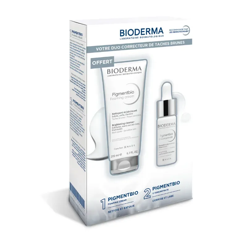 BIODERMA COFFRET PIGMENTBIO C-CONCNETRATE+PIGMENTBIO FOAMING 200ML