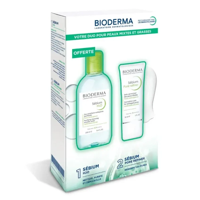 BIODERMA COFFRET SEBUIM POR REFINER ET SEBUIM H2O 250ML