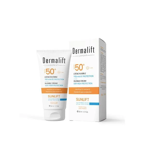 DERMALIFT SUNLIFT CRM INVISIBLE P.SECHE 50+ 50ML