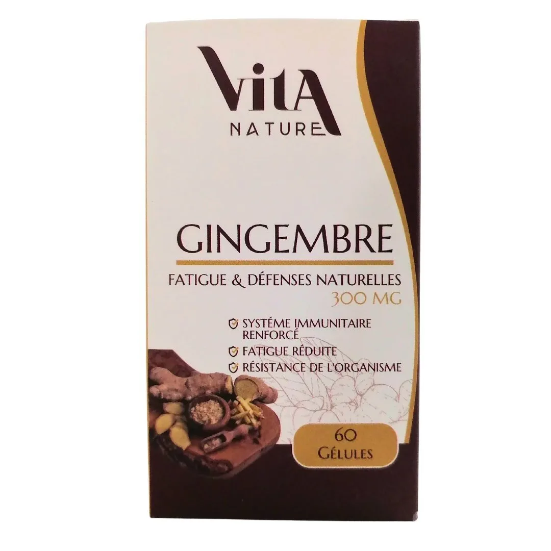 VITA NATURE GINGEMBRE 300MG 60GEL