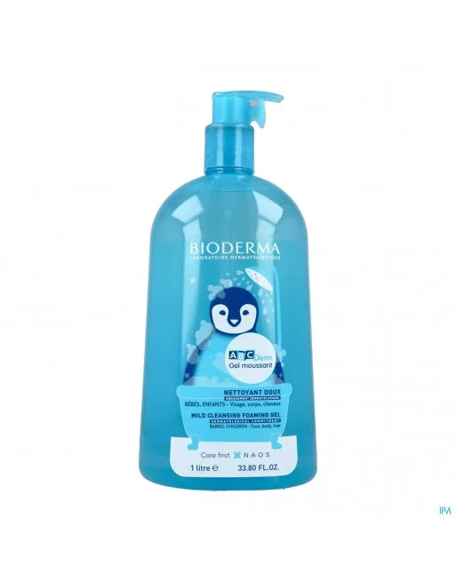 BIODERMA ABC DERM GEL MOUSSANT1L+SAC