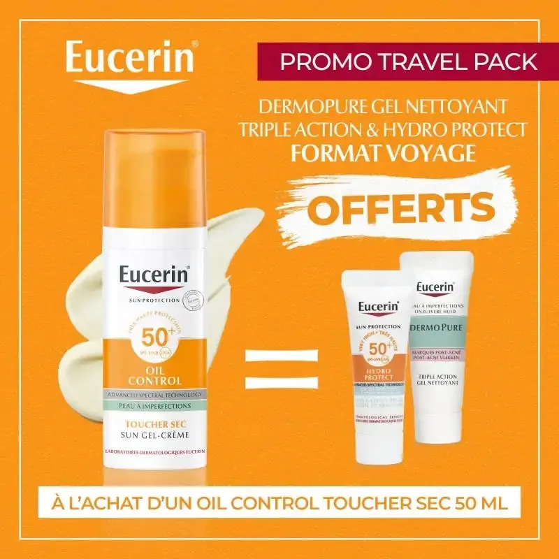 EUCERIN PACK SUN TOUCHER SEC OIL CONTROLE +2MINI
