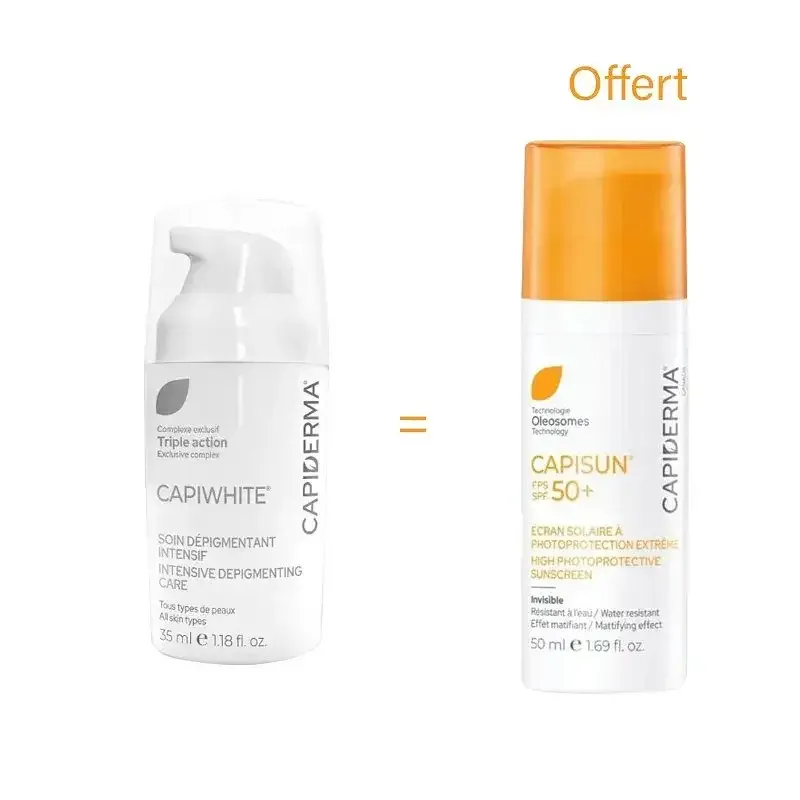 CAPIDERMA CAPIWHITE HQ PACK + CAPISUN TEINTEE CAPIDERMA