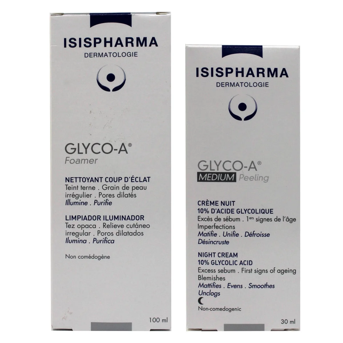 ISIS PACK GLYCO-A FOAMER 100ML +GLYCO-A SOFT PEELING 30ML