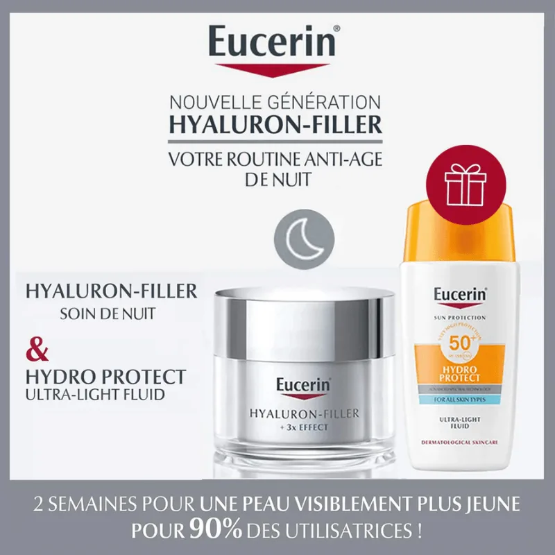 EUCERIN PACK HYALURON FILLER NUIT50ML++HYDRO PROTECT SPF50+